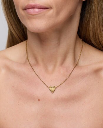 gold heart necklace